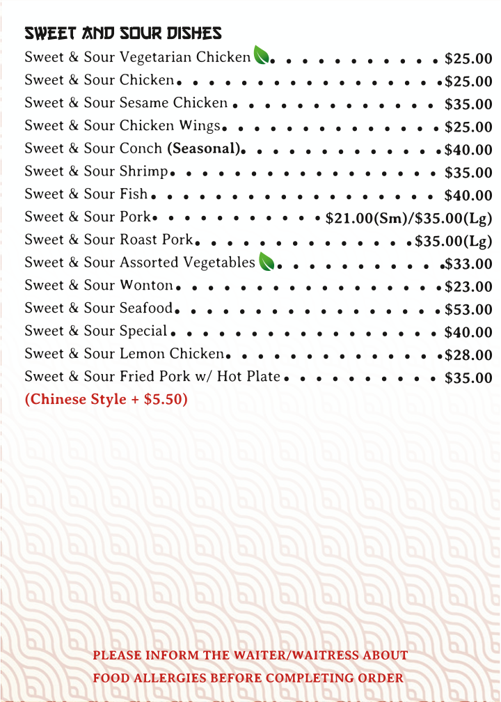 Menu Chon Saan Palace Belmopan-10