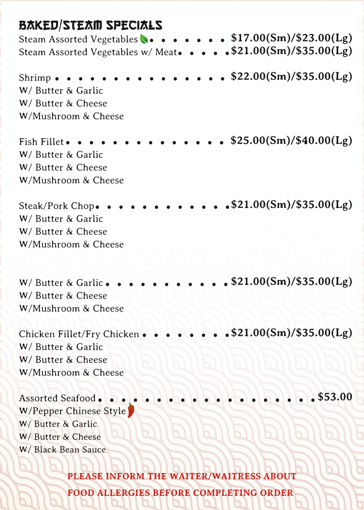 Menu Chon Saan Palace Belmopan-3