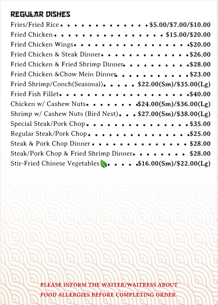 Menu Chon Saan Palace Belmopan-9