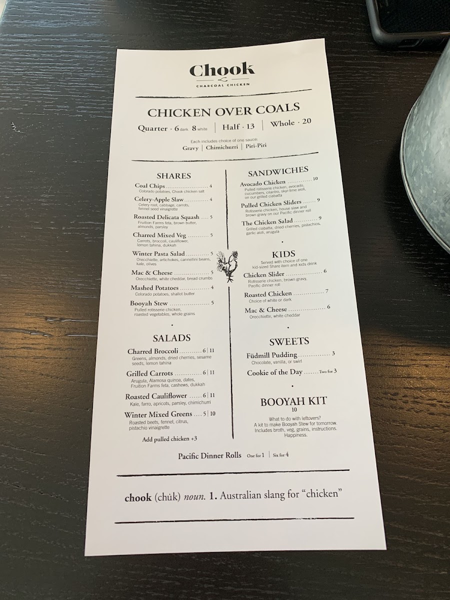 Menu Chook-9