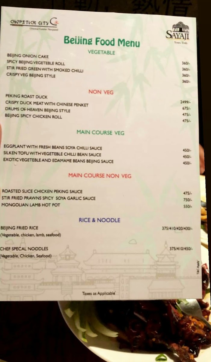 Menu Chopstick City-2