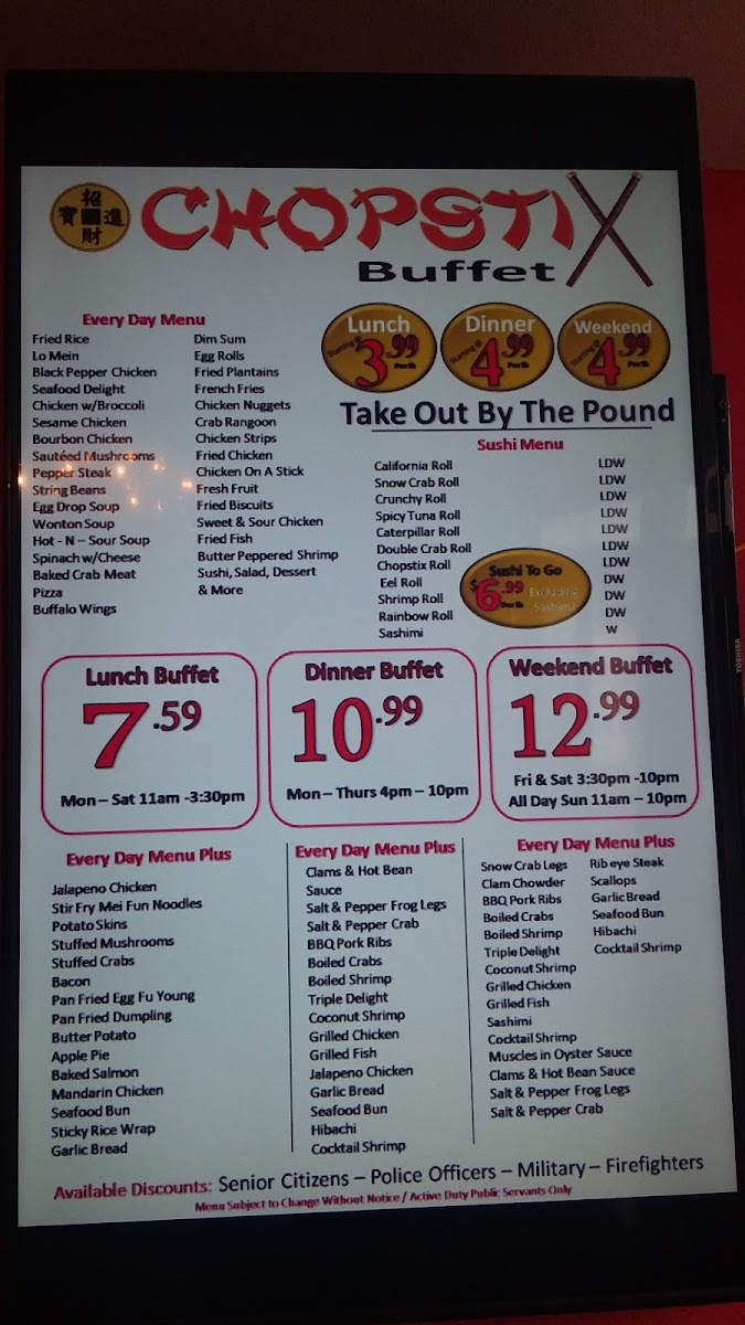 Menu Chopstix Buffet-2
