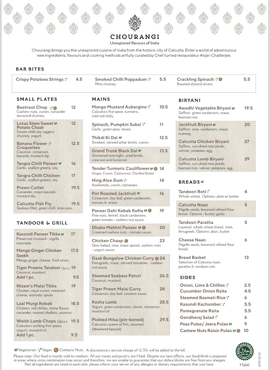 Menu Chourangi-3