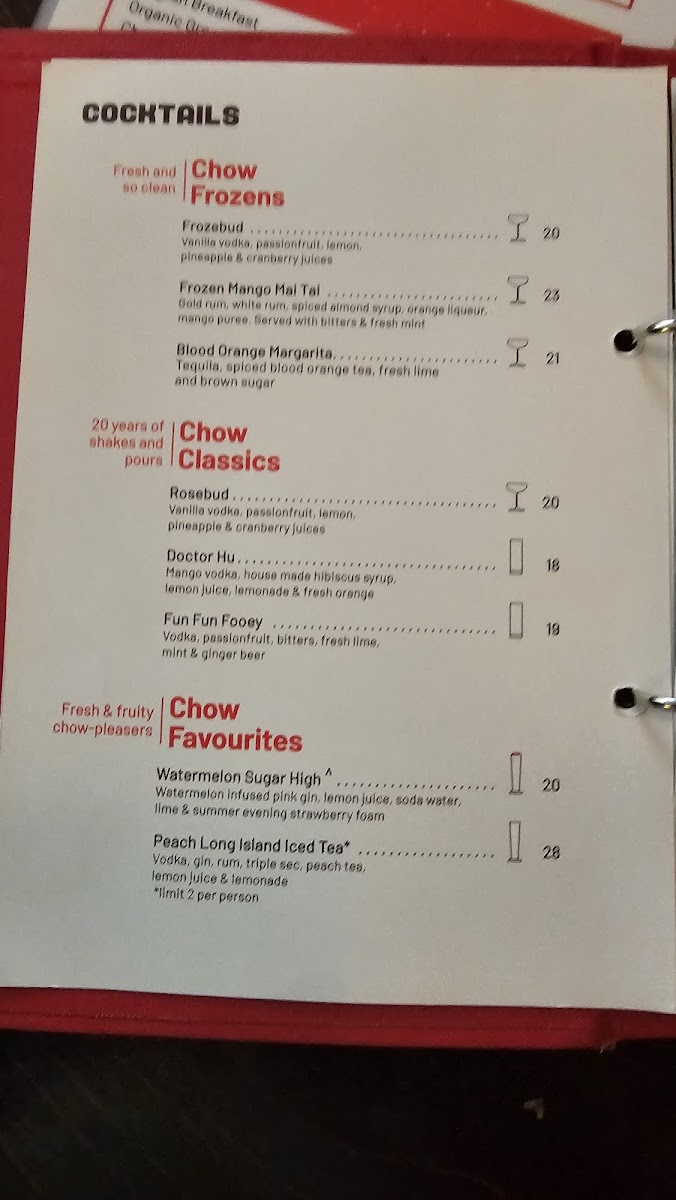 Menu Chow Tory-9