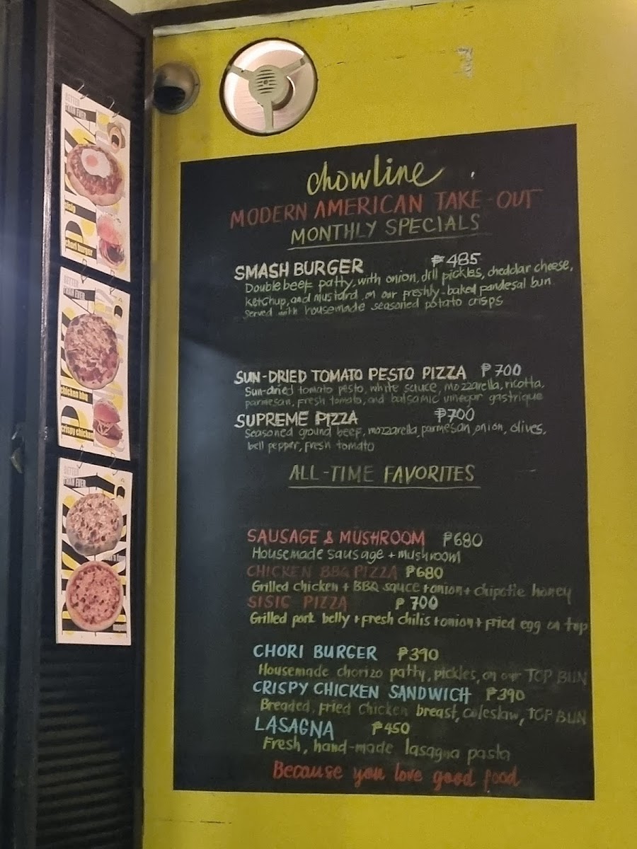 Menu Chowline-9