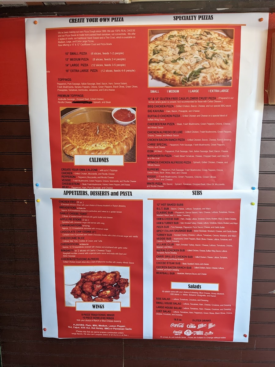 Menu Chris' Pizza Village Sango-4