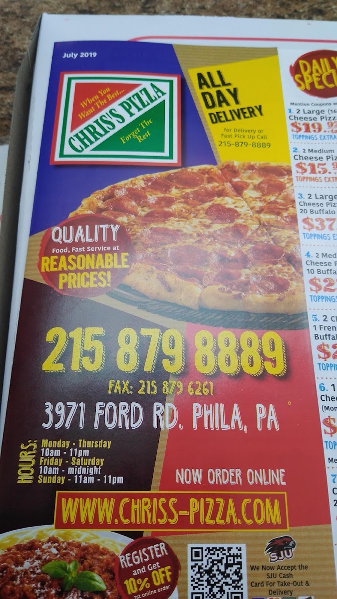 Menu Chris's Pizza-4