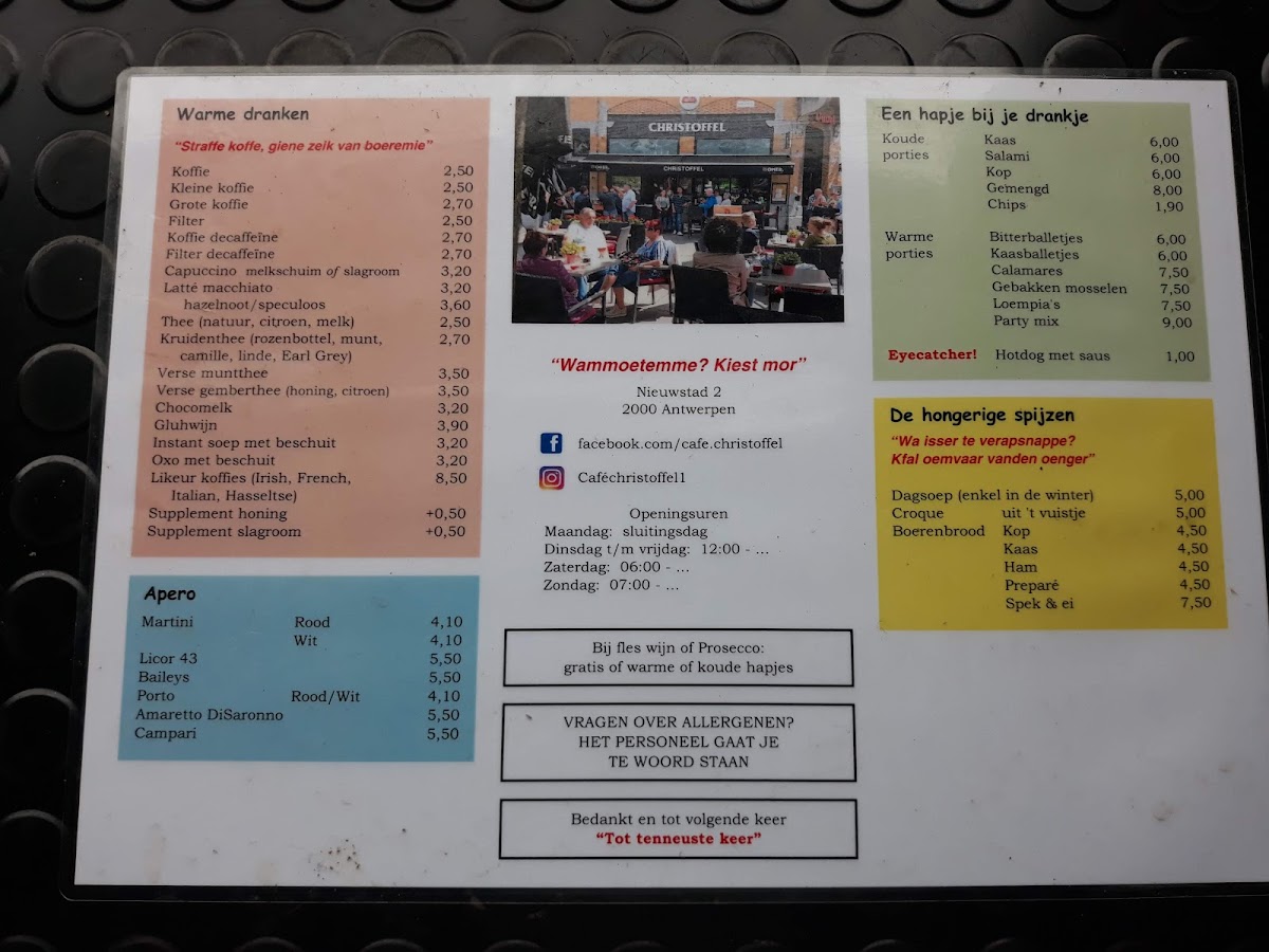 Menu Christoffel-2
