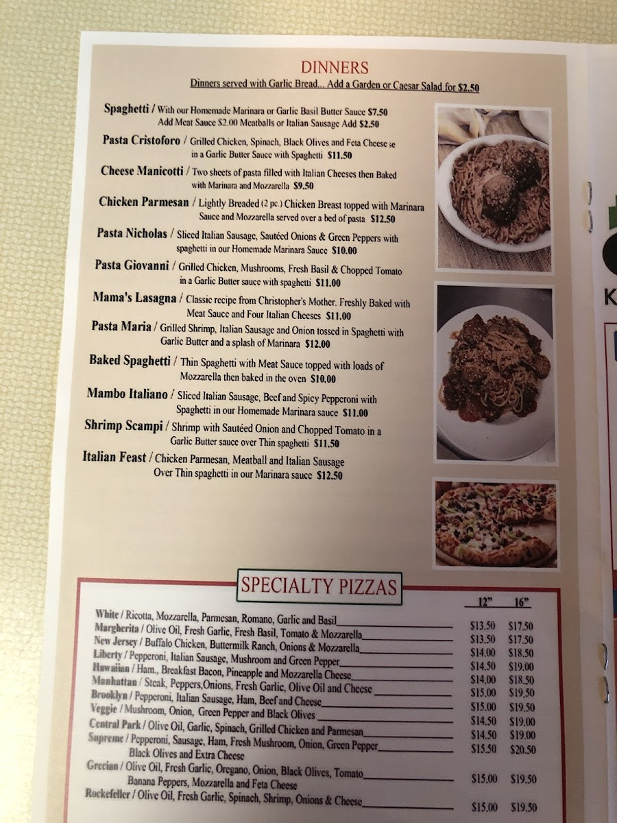 Menu Christopher's Pizza-10