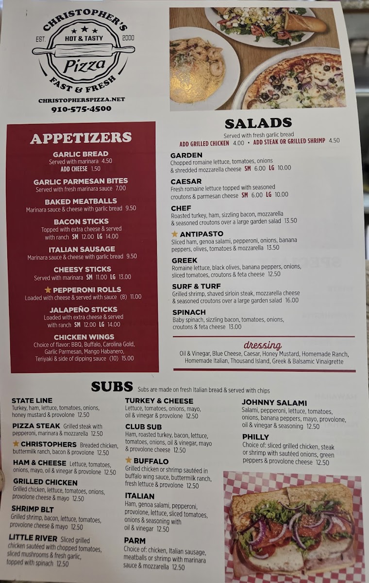 Menu Christopher's Pizza-2