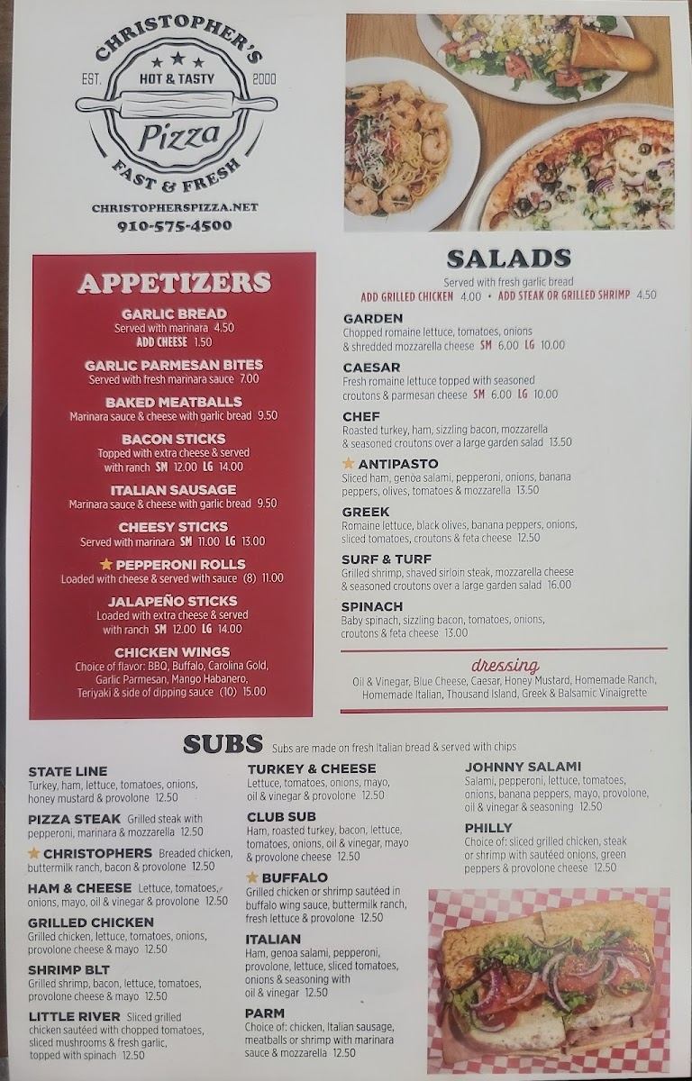 Menu Christopher's Pizza-3