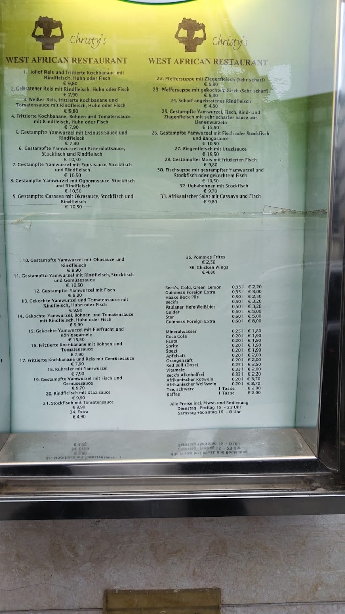 Menu Christy's-1