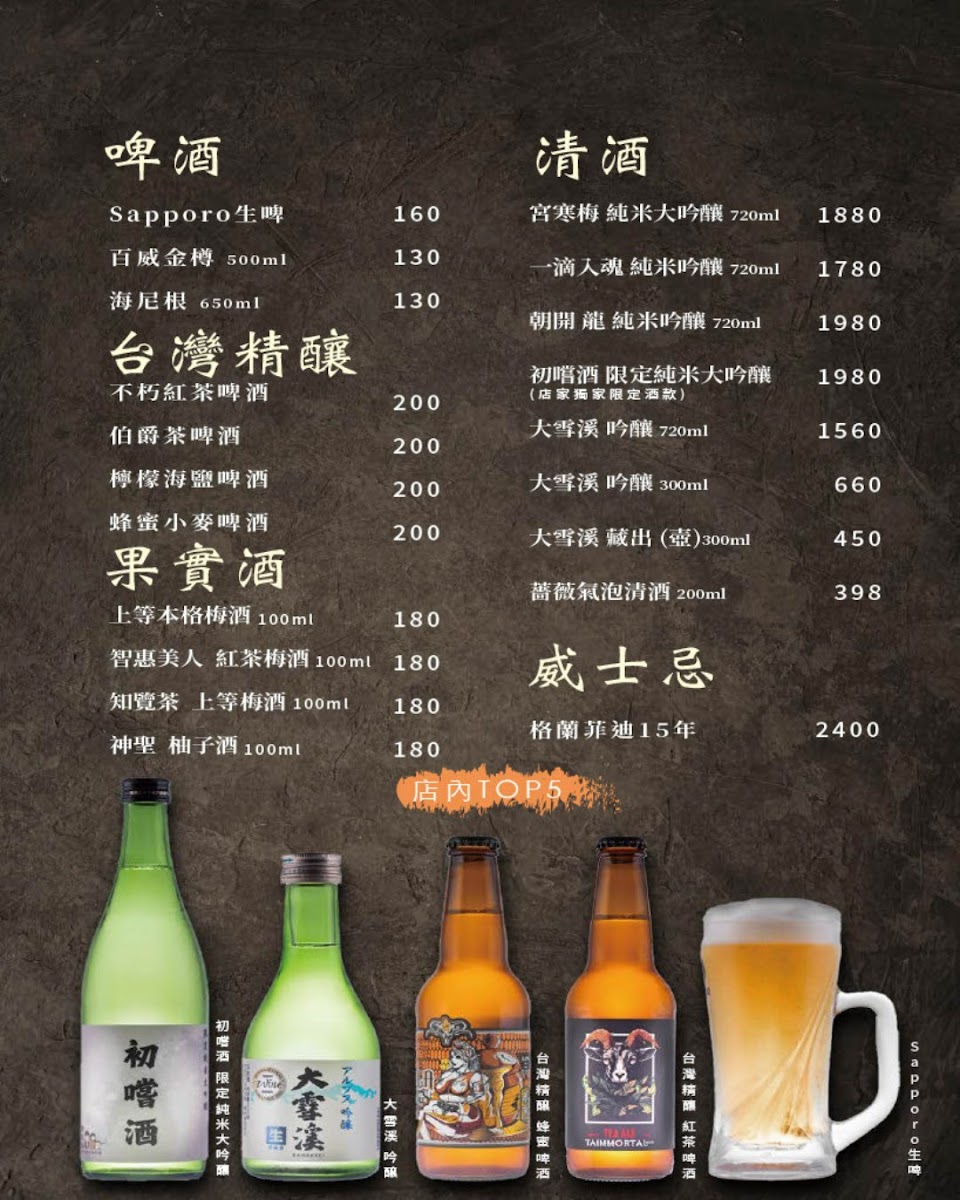 Menu Chu Cang Jiu Izakaya Restaurant-1