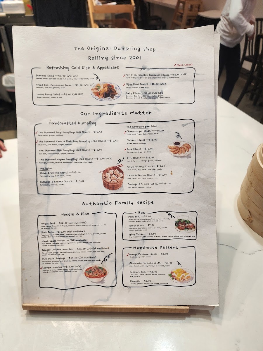 Menu Chubby Dumplings—Michelin Guide Gourmand-3