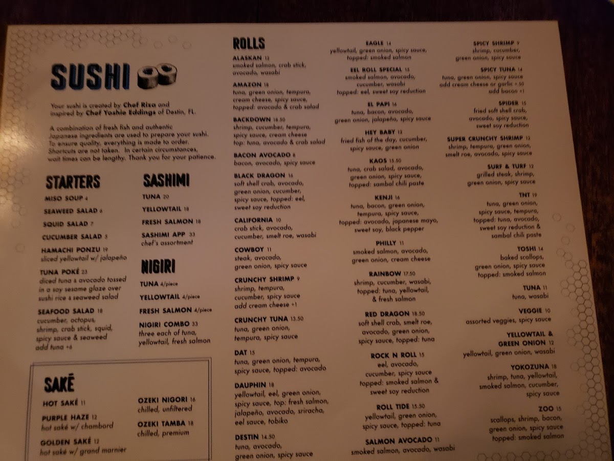 Menu Chuck's Fish Mobile-8