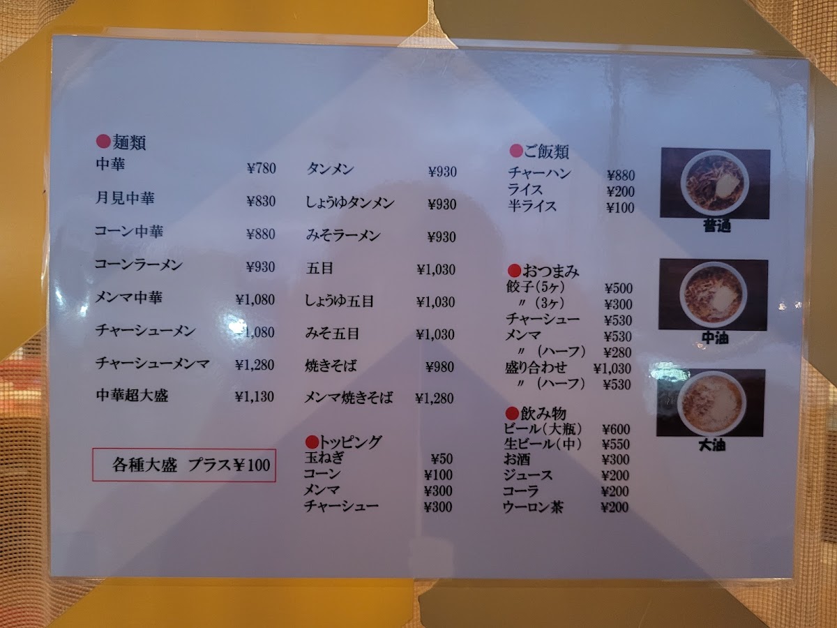 Menu Chukatei-8