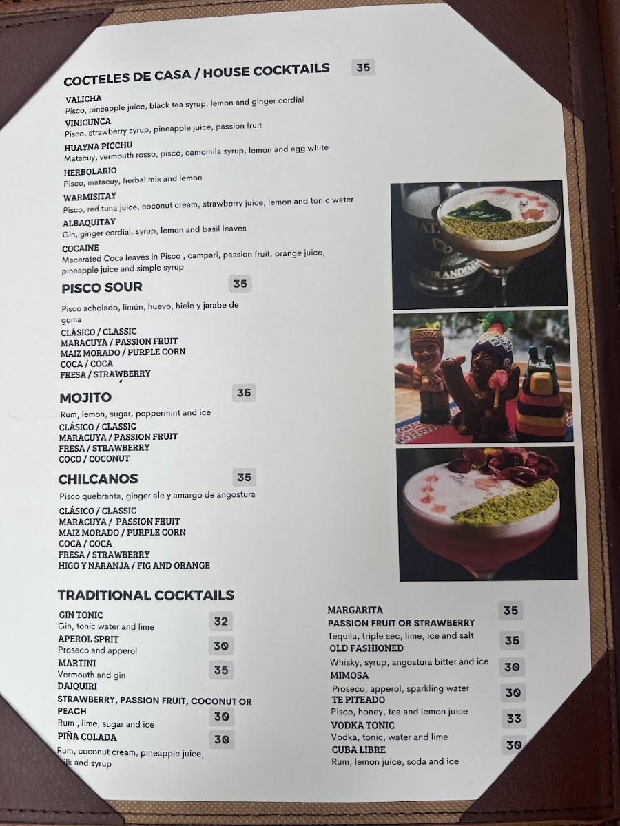 Menu Chullos Machupicchu Restaurant-1