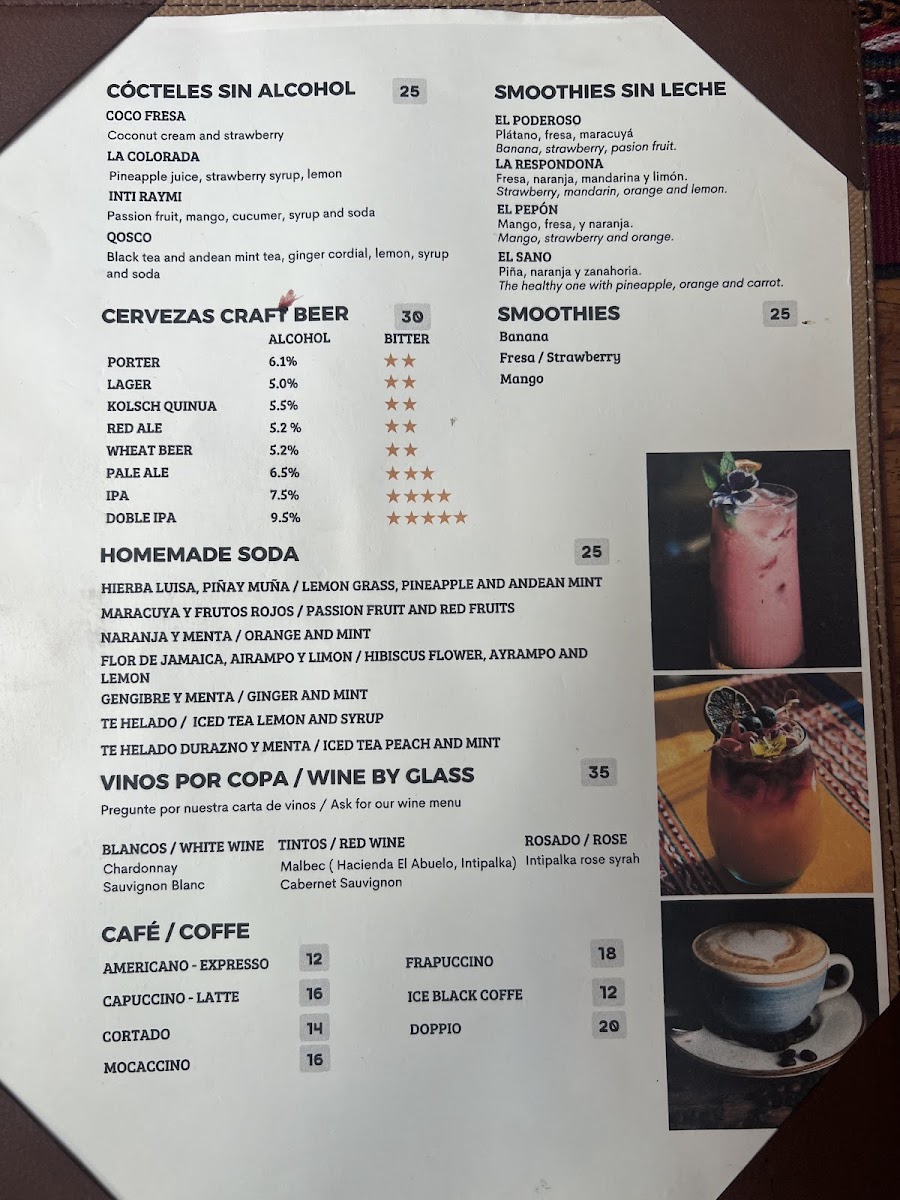 Menu Chullos Machupicchu Restaurant-4