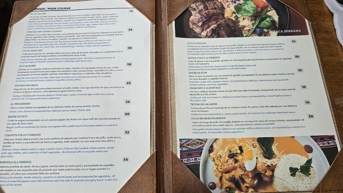 Menu Chullos Machupicchu Restaurant-5