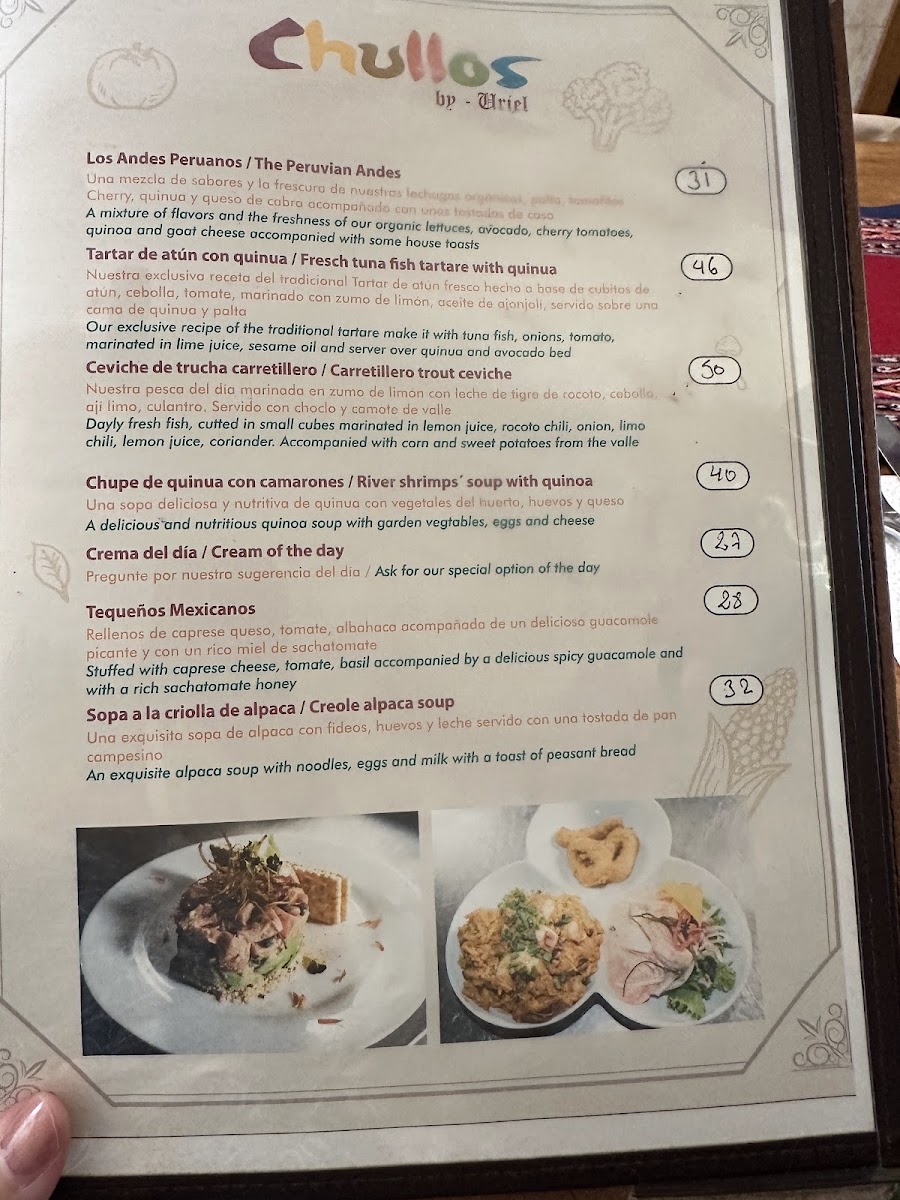 Menu Chullos Machupicchu Restaurant-6