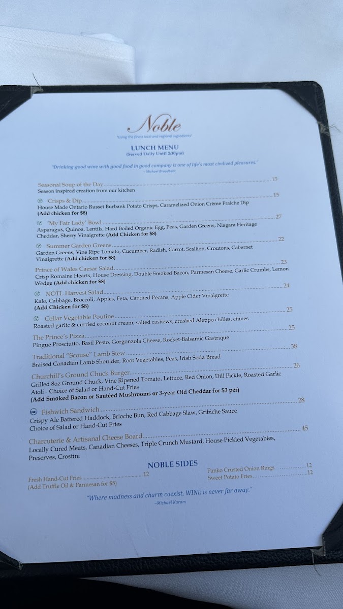 Menu Churchill Lounge-8