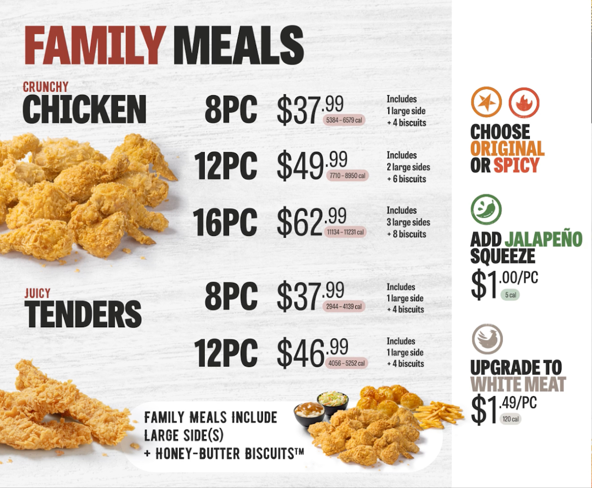Menu Church's Texas Chicken - Fried Chicken York-5