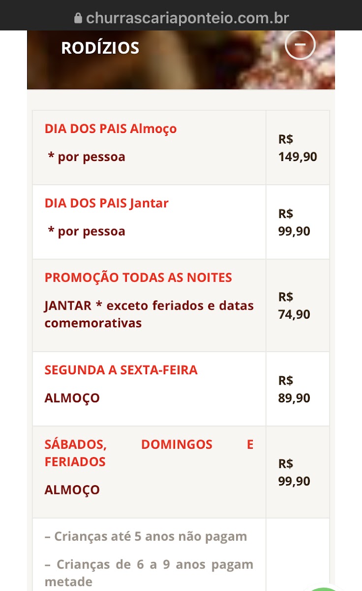 Menu Churrascaria Ponteio Jaguaré-9