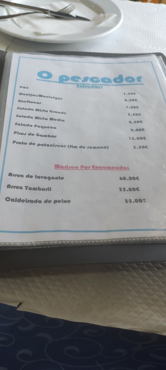 Menu Churrasqueira O Pescador-9