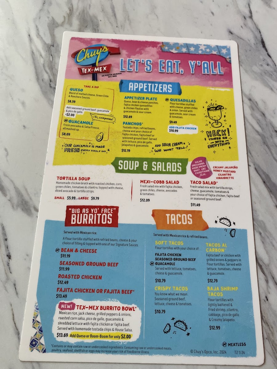Menu Chuy's-10
