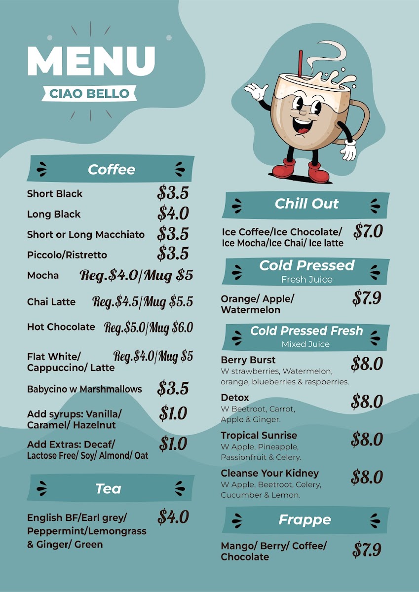 Menu Ciao Bello-1
