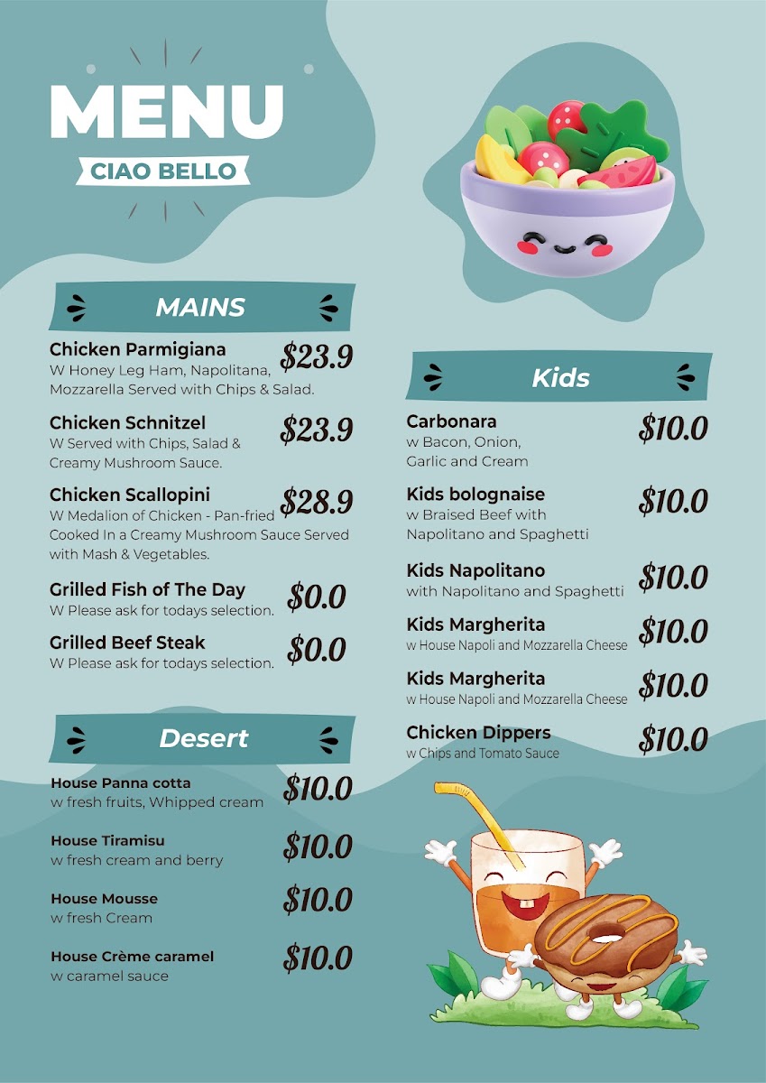 Menu Ciao Bello-7