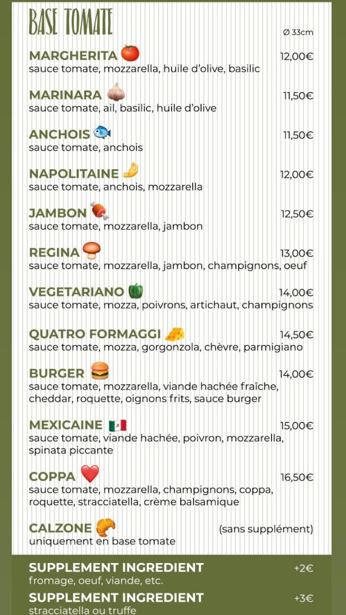 Menu Ciao Pizza Napoletana-1