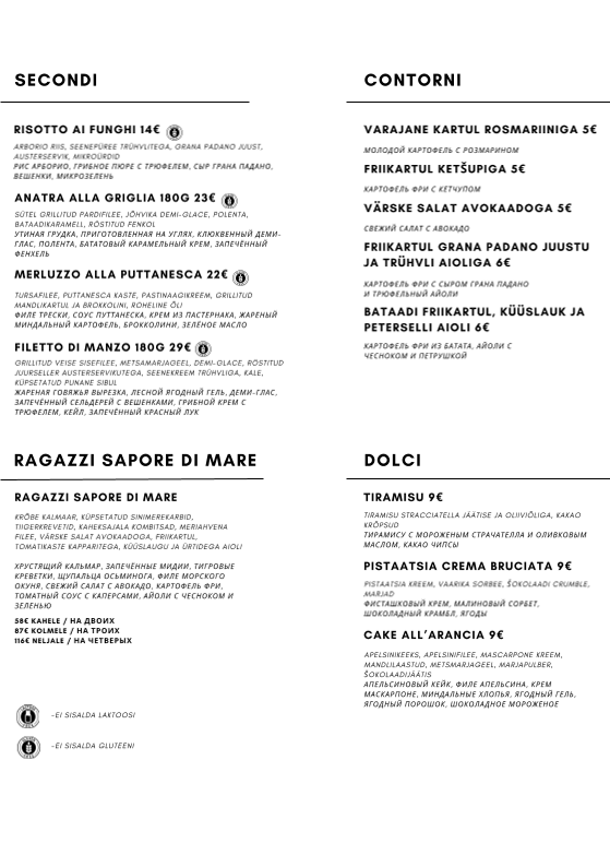 Menu Ciao Ragazzi Restoran-2