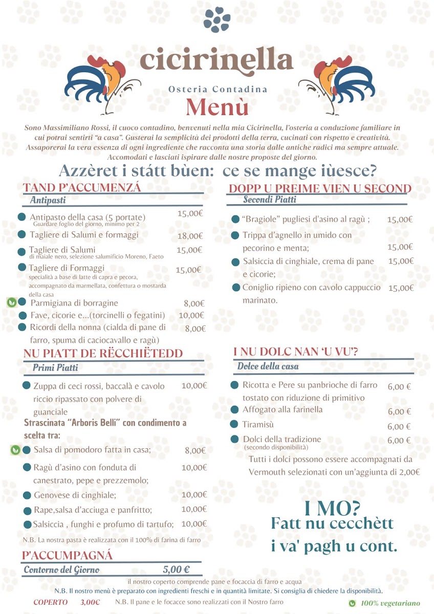 Menu Cicirinella Osteria Contadina-1