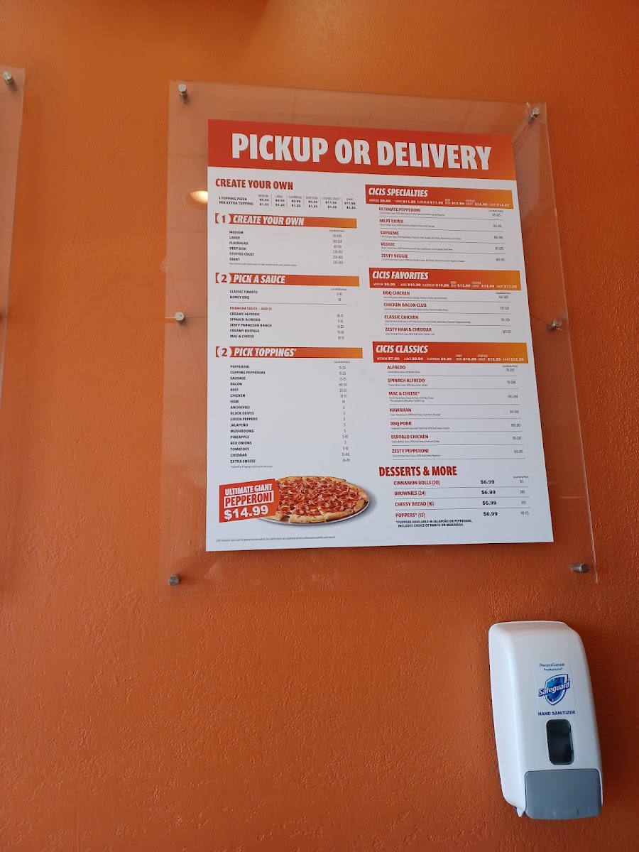 Cicis Pizza Yukon Menu-1