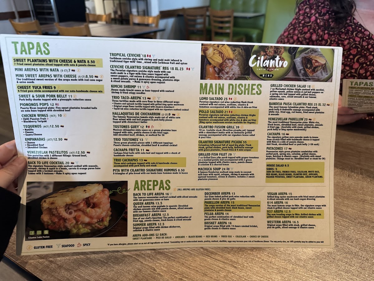 Menu Cilantro Latin Fusion-10