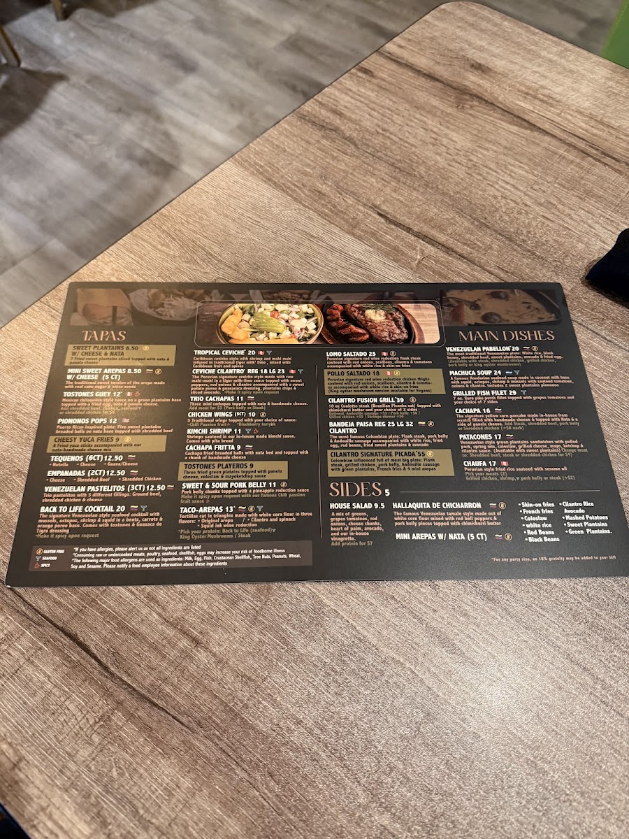 Menu Cilantro Latin Fusion-4