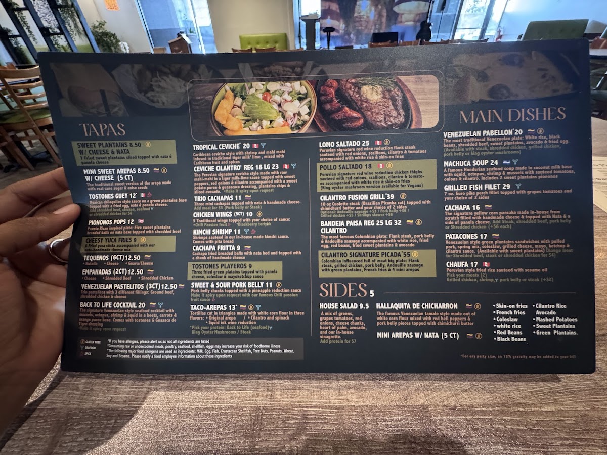 Menu Cilantro Latin Fusion-5