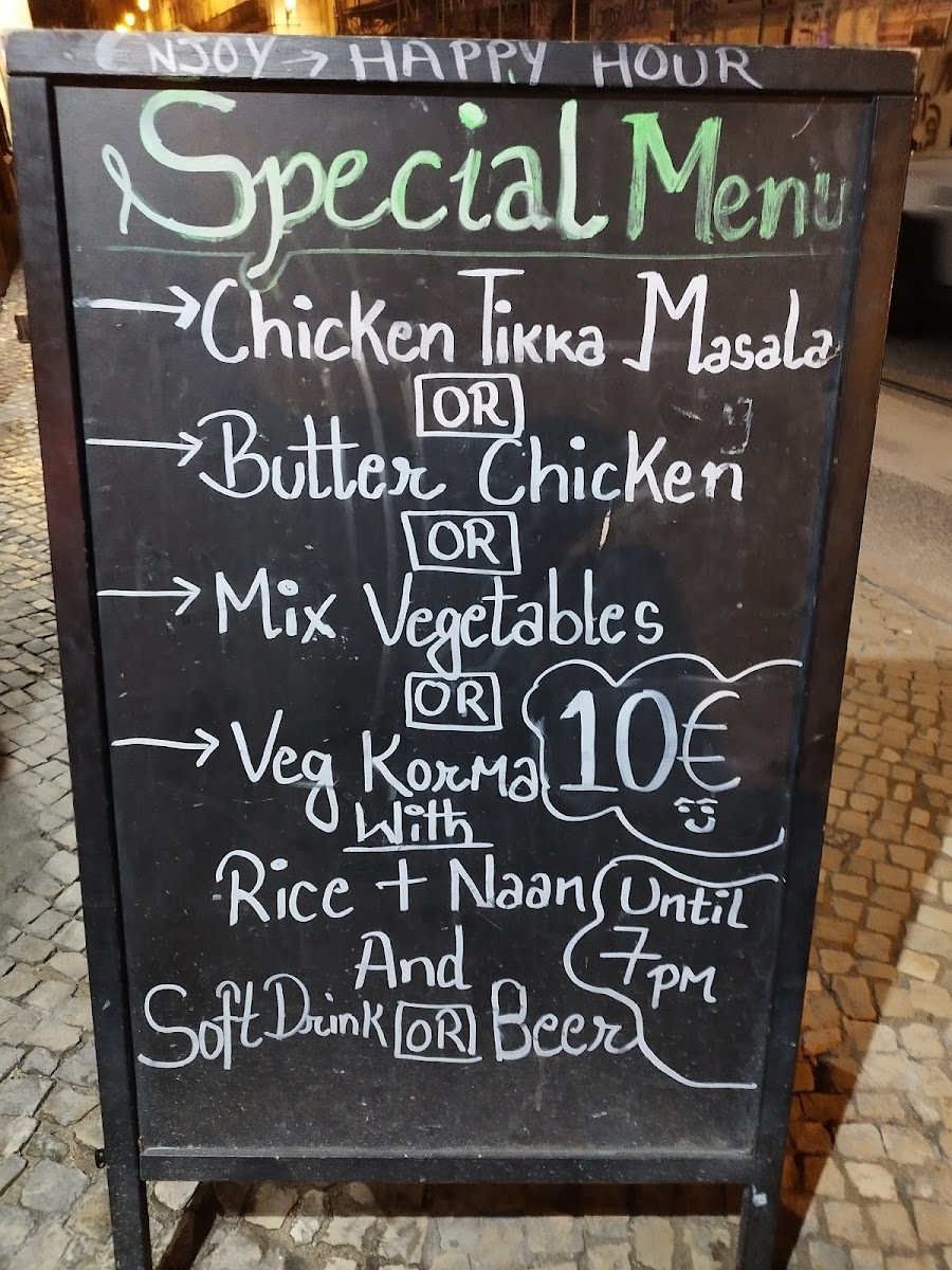 Menu Cinnamon Indian Tapas Bar | Cais Do Sodre-7