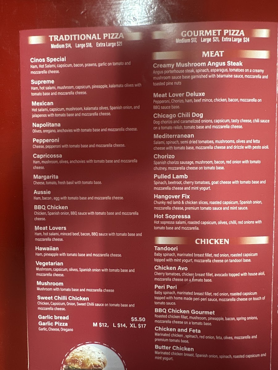 Menu Cino's Pizza-1