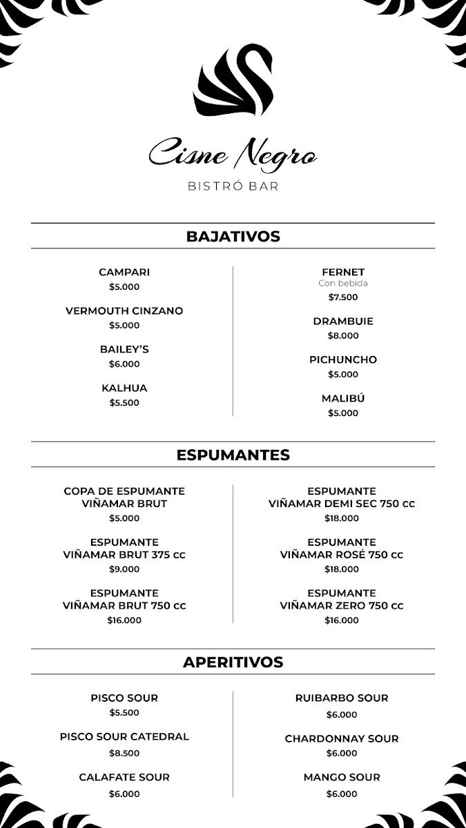 Menu Cisne Negro Bistró Bar-5