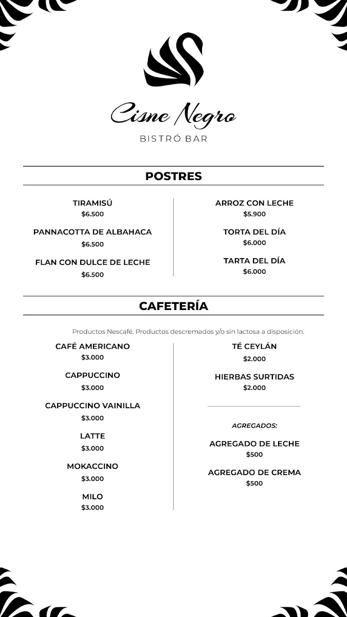 Menu Cisne Negro Bistró Bar-6