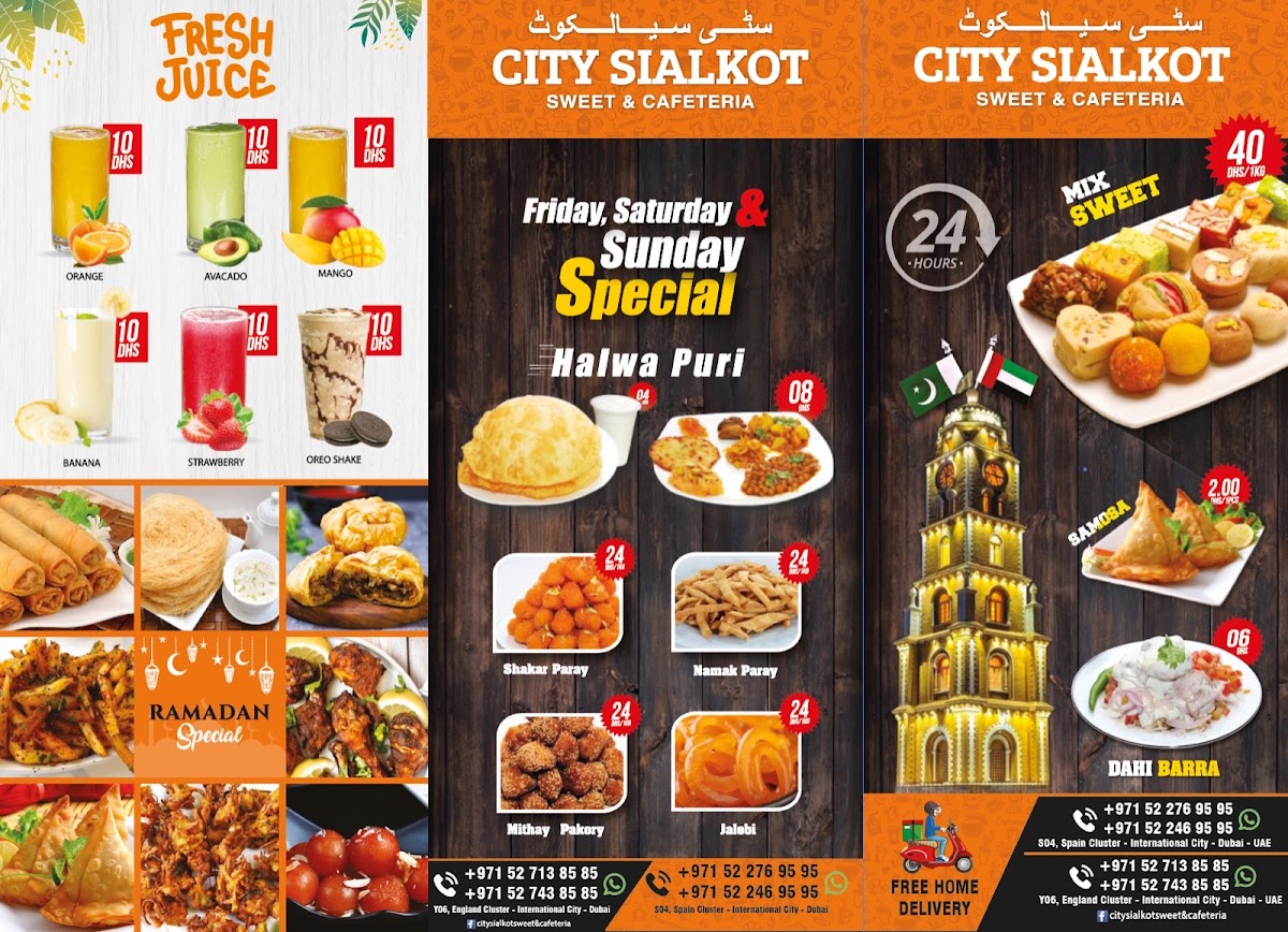 Menu City Sialkot Sweets & Cafeteria-2