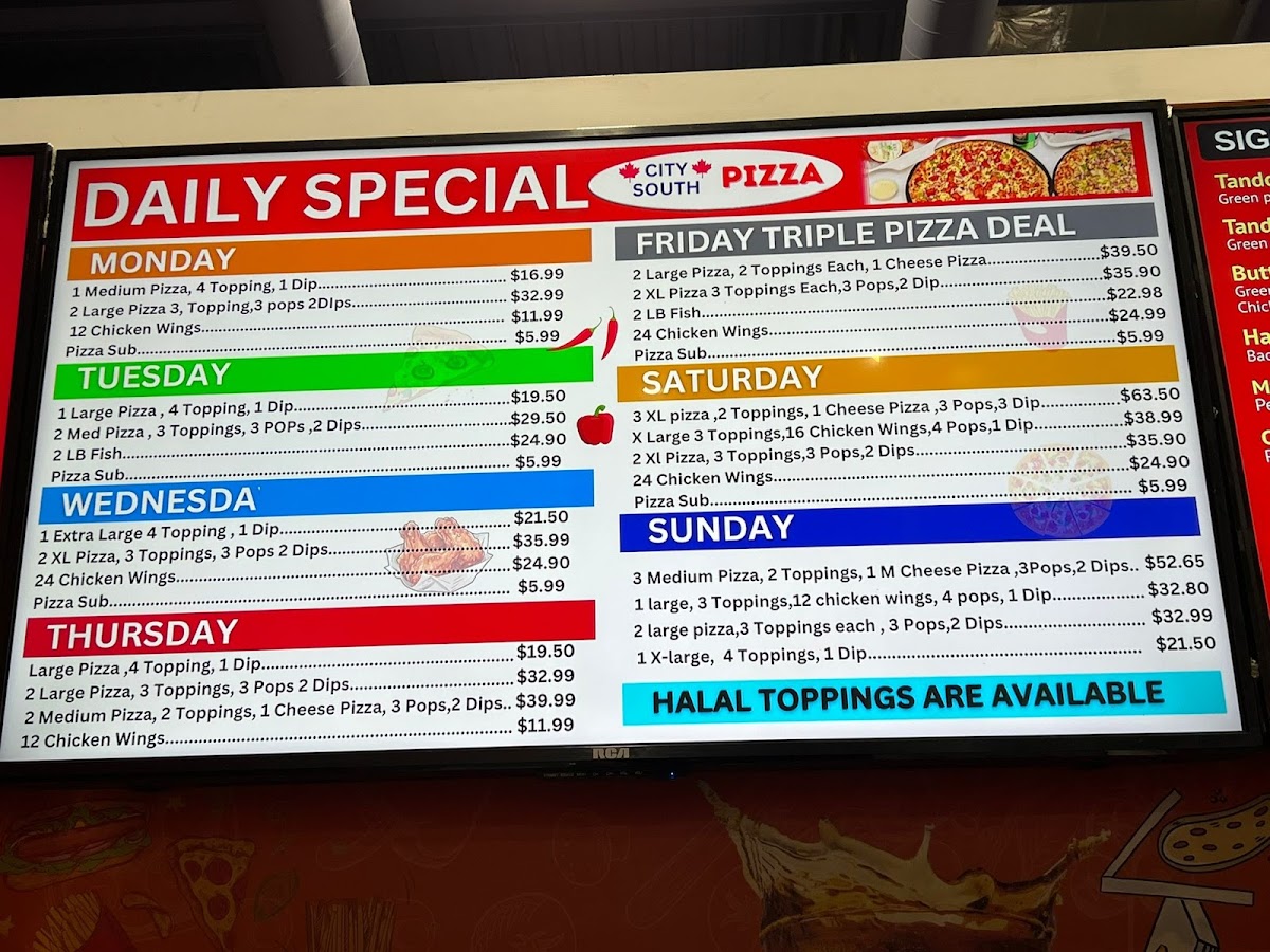 Menu City South Pizza-8