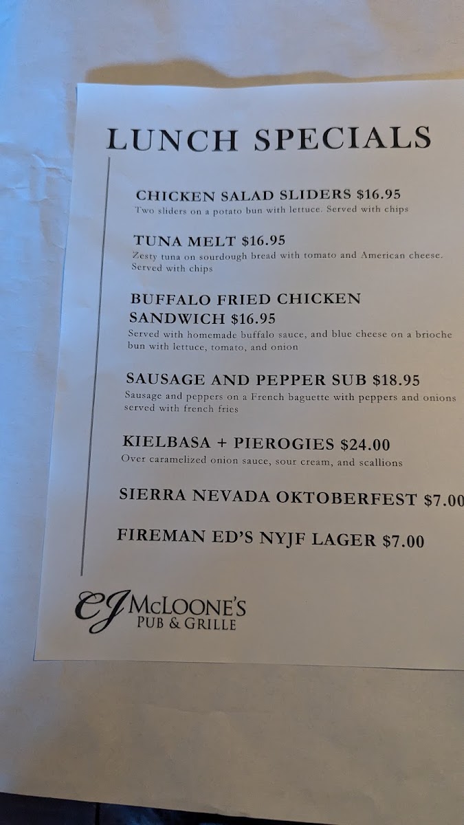 Menu Cj Mcloone's-1