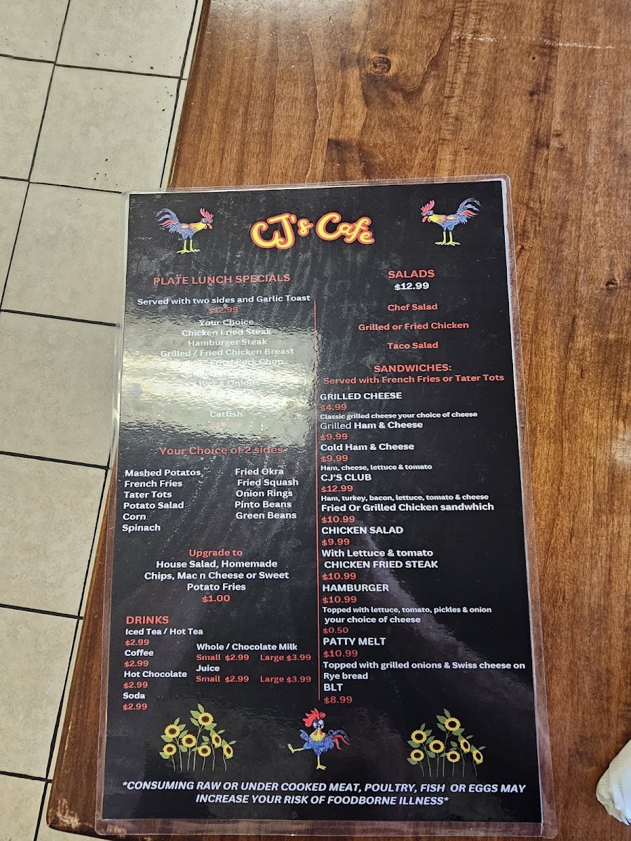Menu Cj's Cafe-4