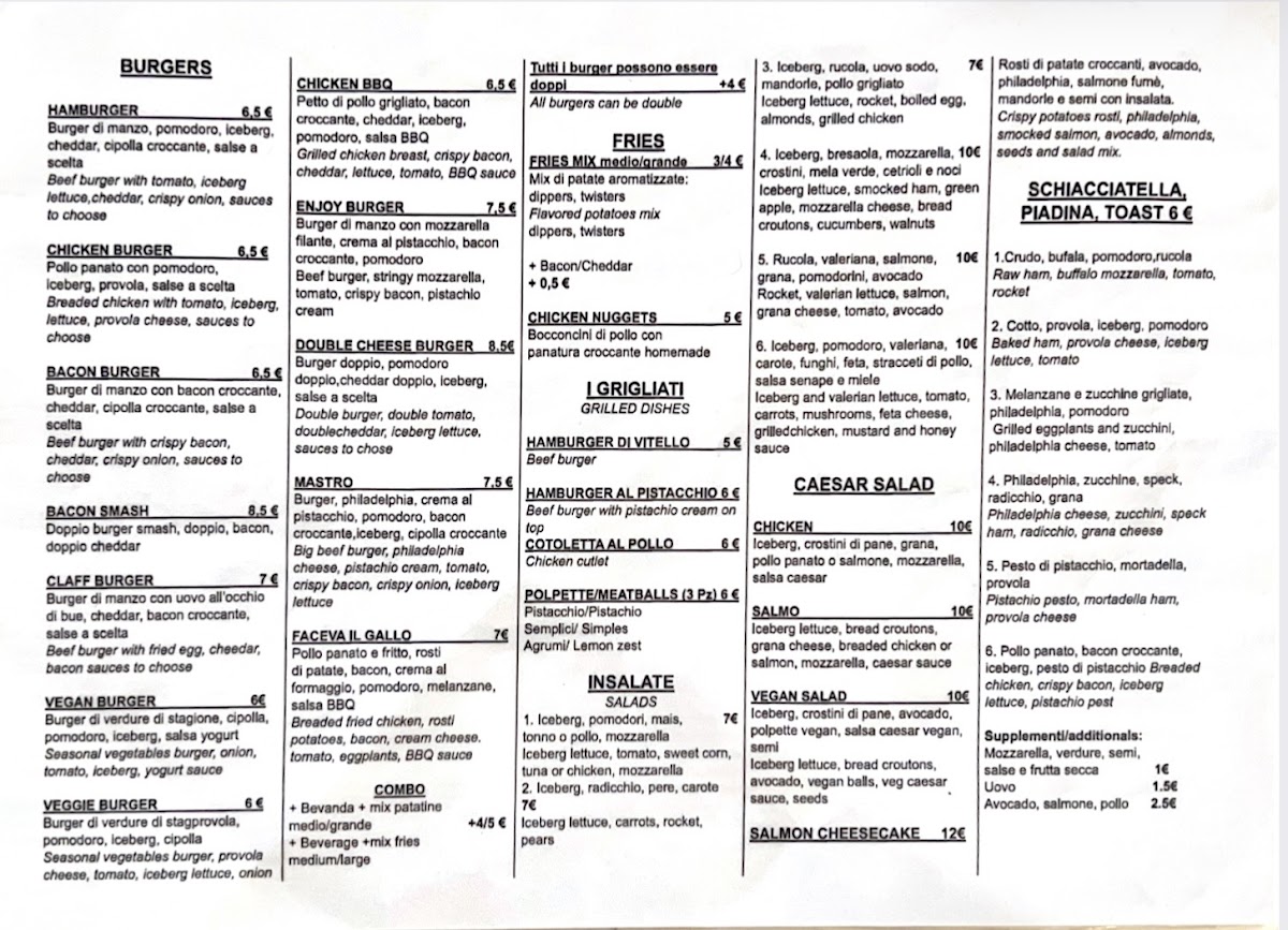 Menu Claff-1