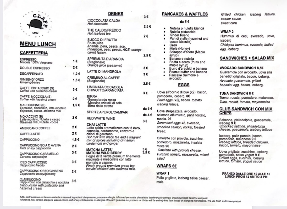 Menu Claff-2