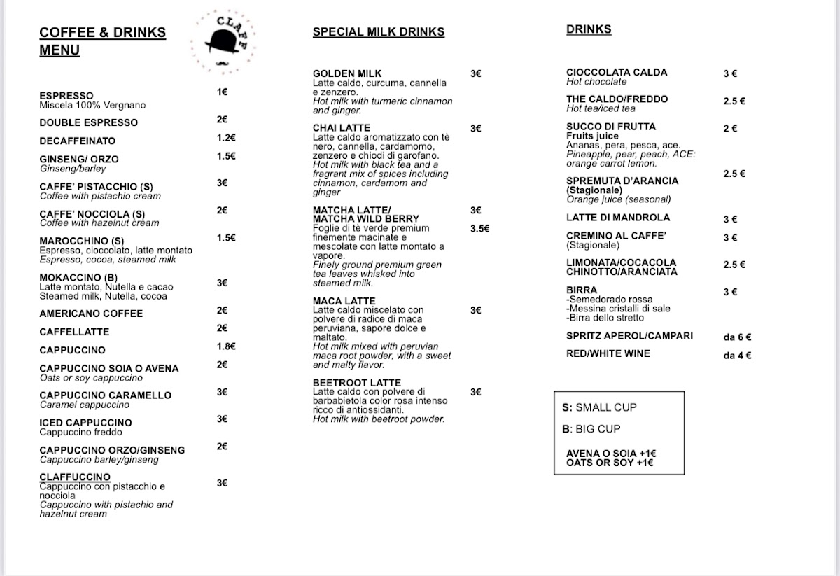 Menu Claff-5