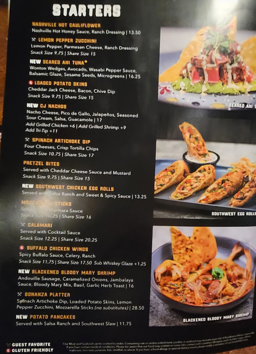 Menu Claim Jumper Steakhouse & Bar- Costa Mesa-1